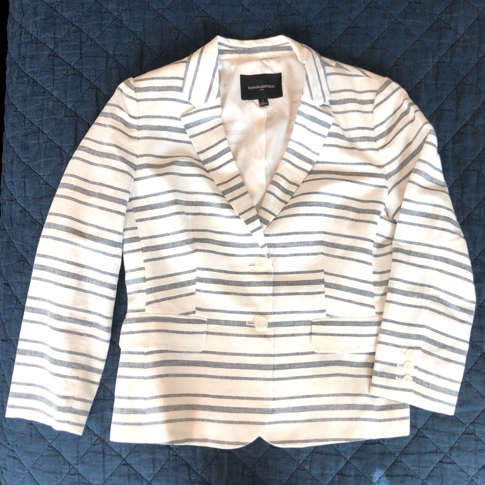 Banana Republic Striped Blazer
